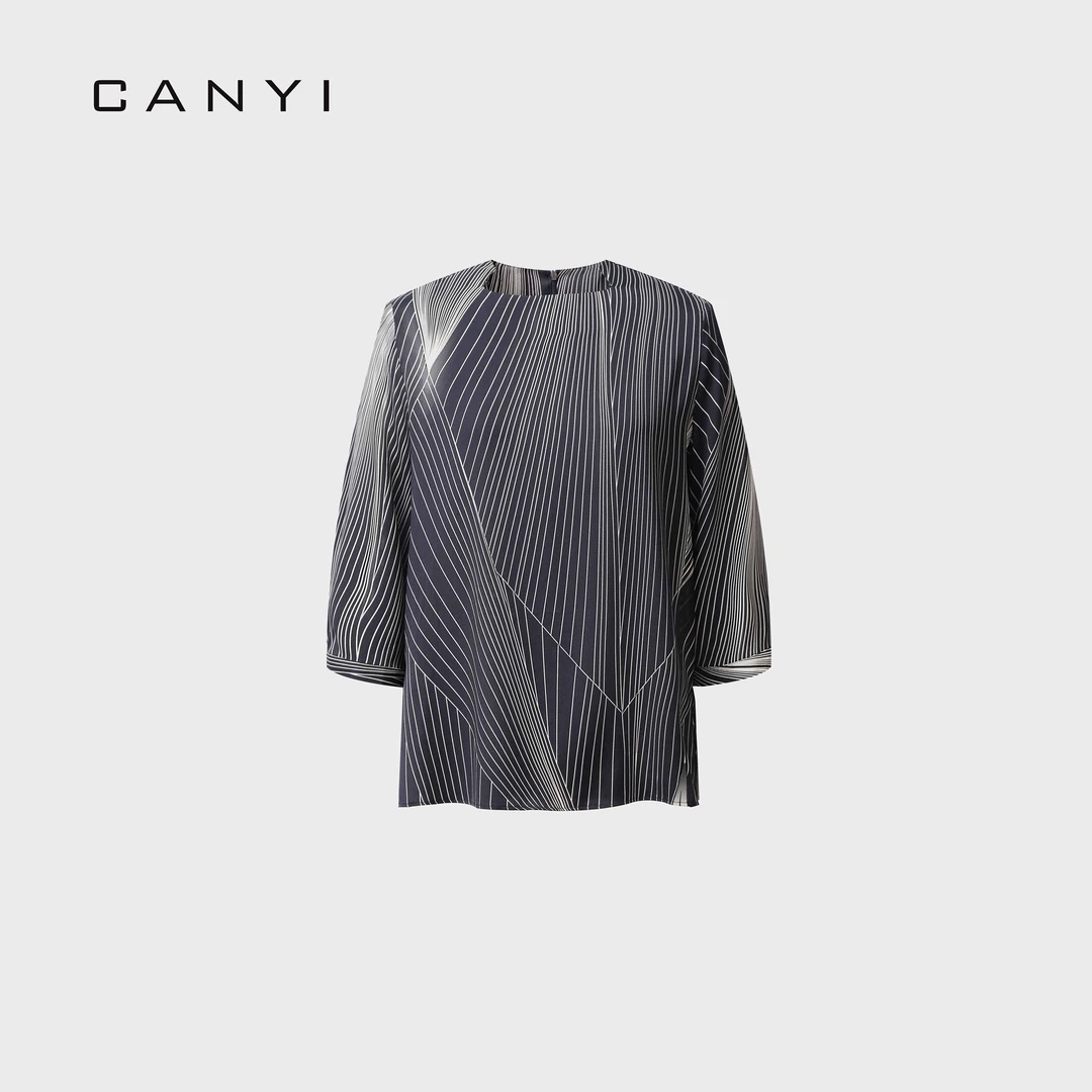 【CY璨衣】优雅弧度 2055 桑蚕丝气质上衣