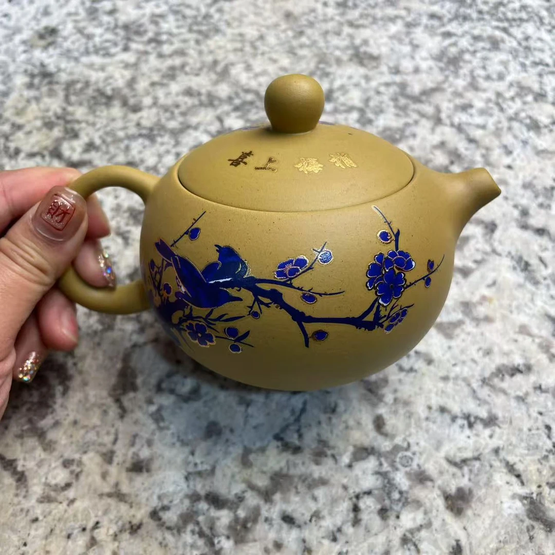 【闪购商品】黄金段泥西施喜上眉梢凤鸣壶