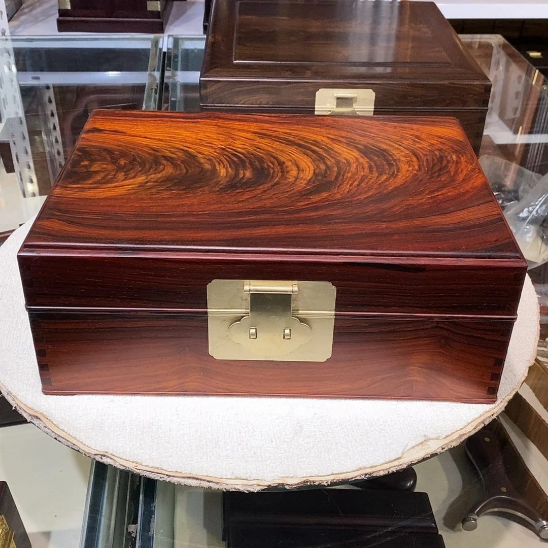 微凹黄檀（南美大红酸枝）独板收纳盒33/24/12.5