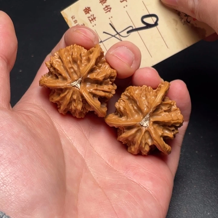 文玩核桃把件三棱40尺以打底9