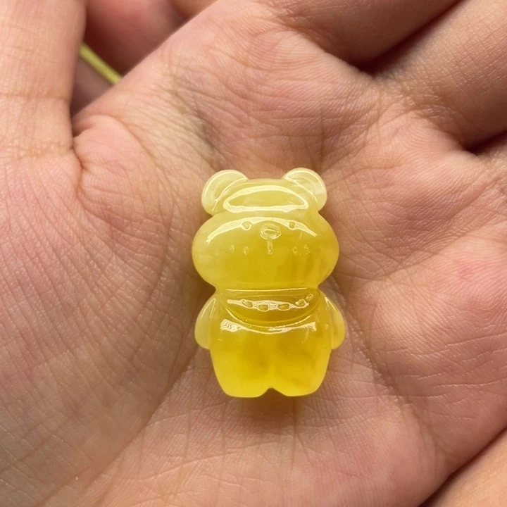 未镶嵌琥珀裸石天然琥珀蜜蜡熊3.4g