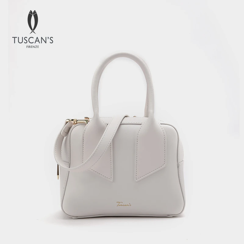 TUSCAN'S时尚女款通勤包包百搭单肩包斜挎包保龄球包TS时代双鱼