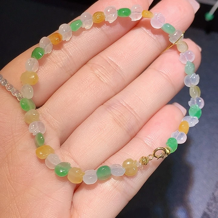 翡翠未镶嵌手链手串