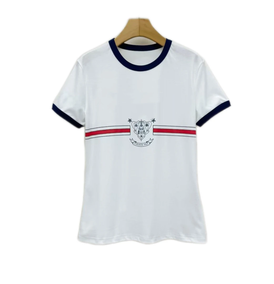 慕溢-771拼色印花T