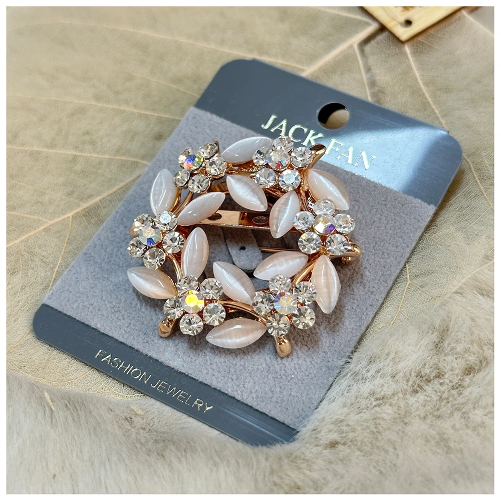 钛钢仿珍珠胸针 SS819  女士时尚百搭胸针