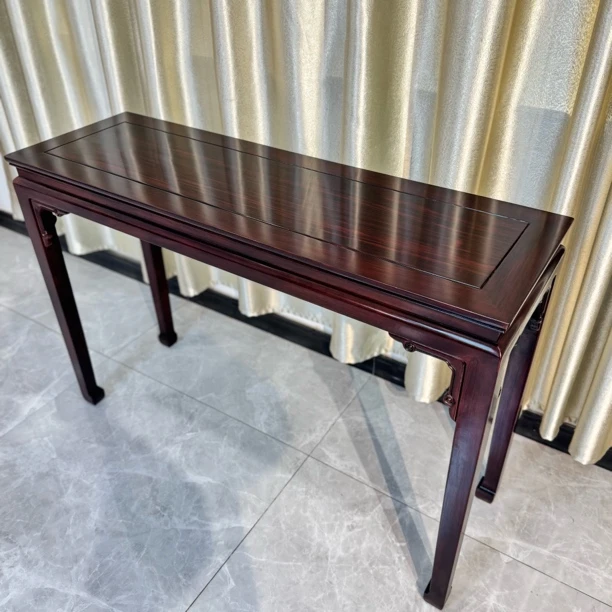 （人格担保真材实料）柬埔寨黑酸枝条案条几平头案供桌神台