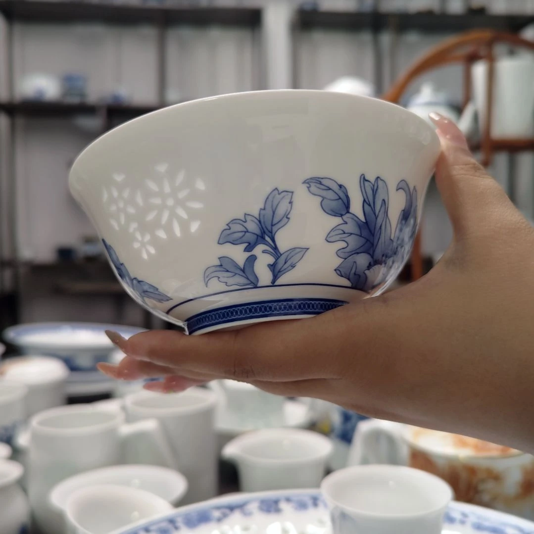 瓷清水出芙蓉5寸饭碗一个