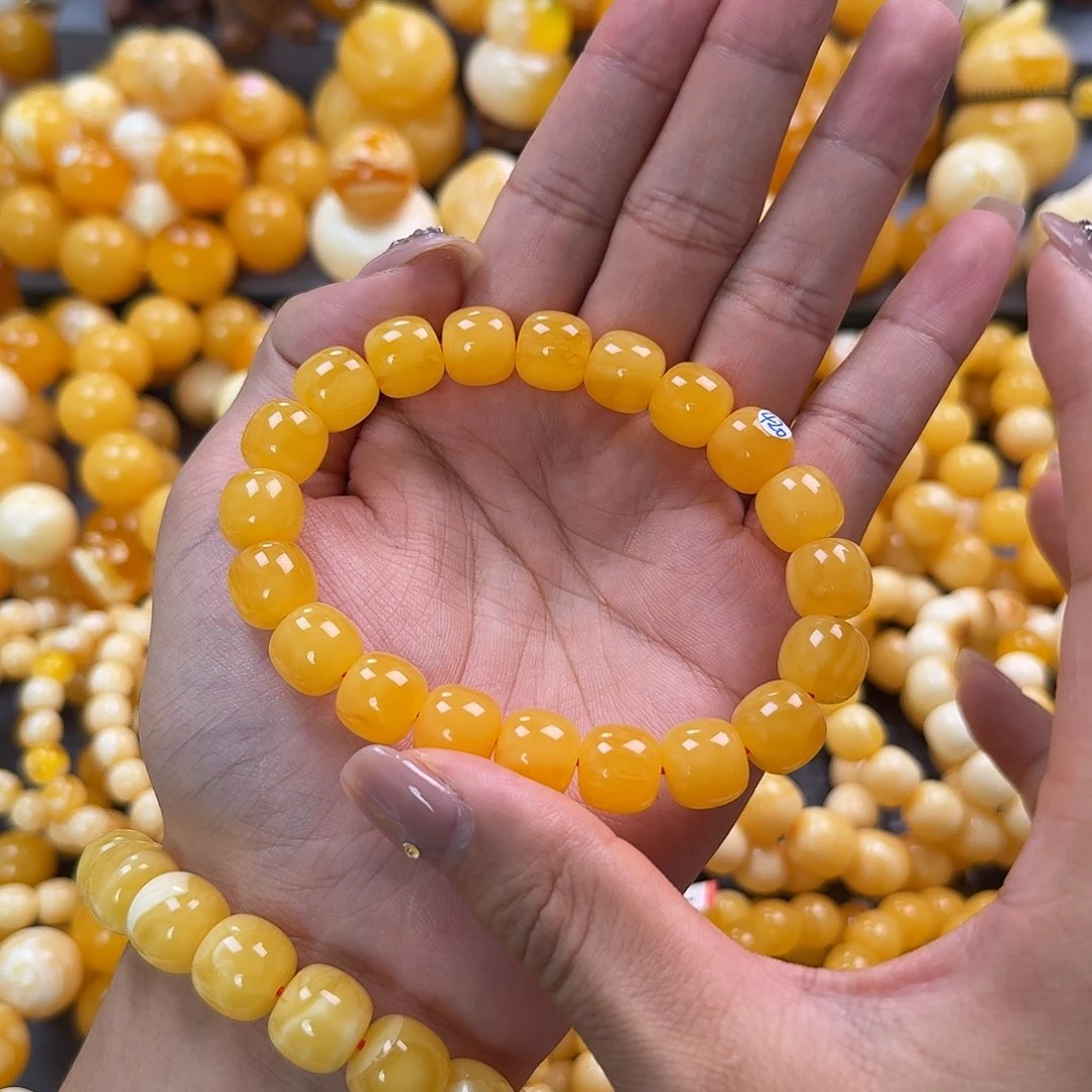 蜜蜡未镶嵌珠宝奇石同料12mm