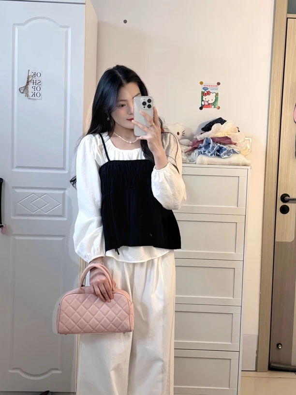 【小七家】韩系两件套上衣春款