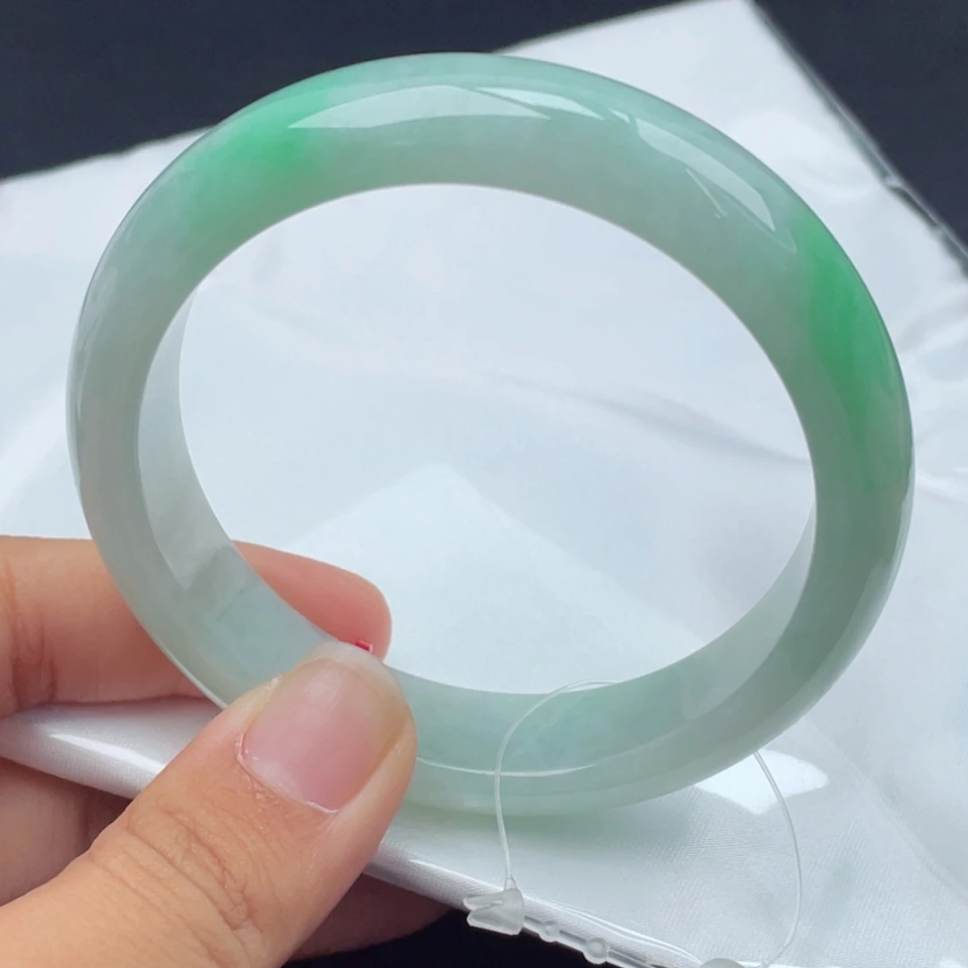 翡翠手镯未镶嵌57正圈