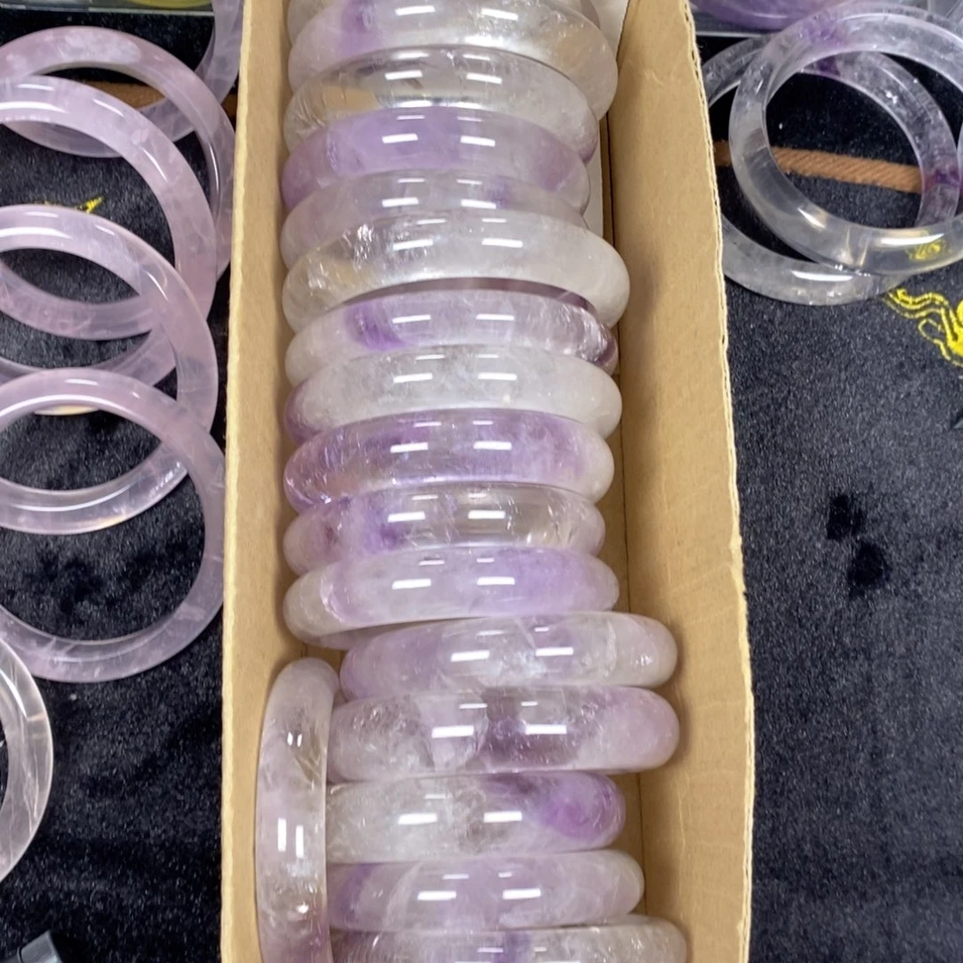 手镯未镶嵌水晶手镯