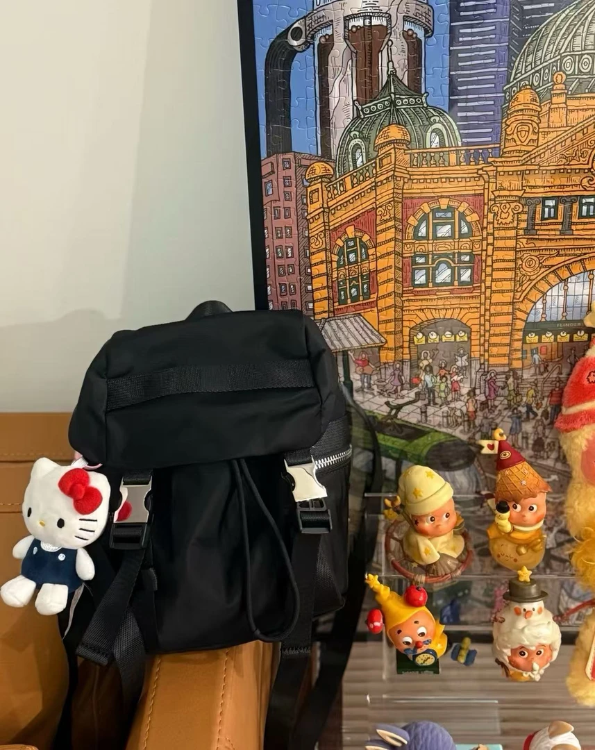 lulu双肩包3L小容量女士休闲旅游拒水肩带可调节单肩mini包