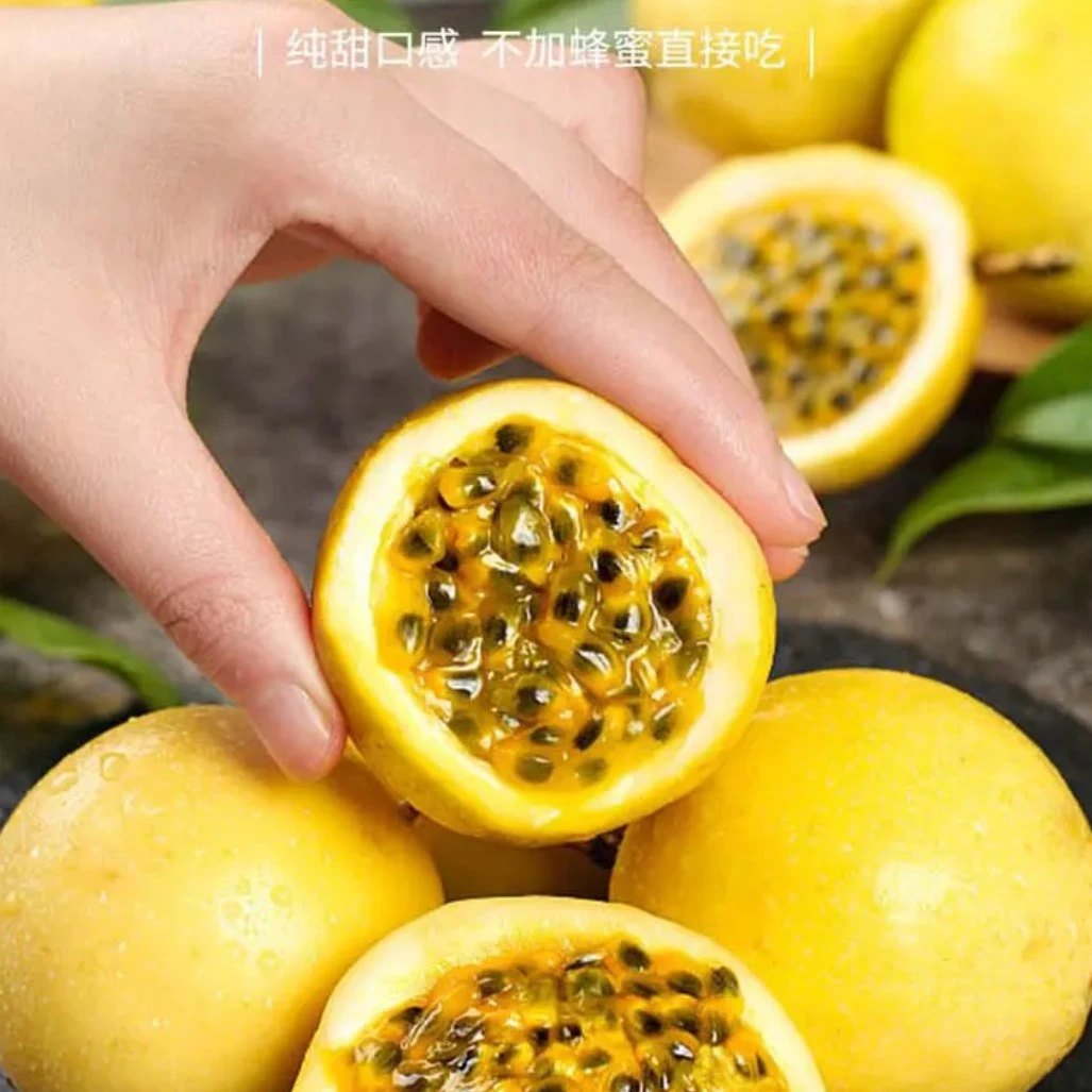 当季百香果新鲜大果纯甜多汁果味水果芳香浓郁爆甜夏日黄色