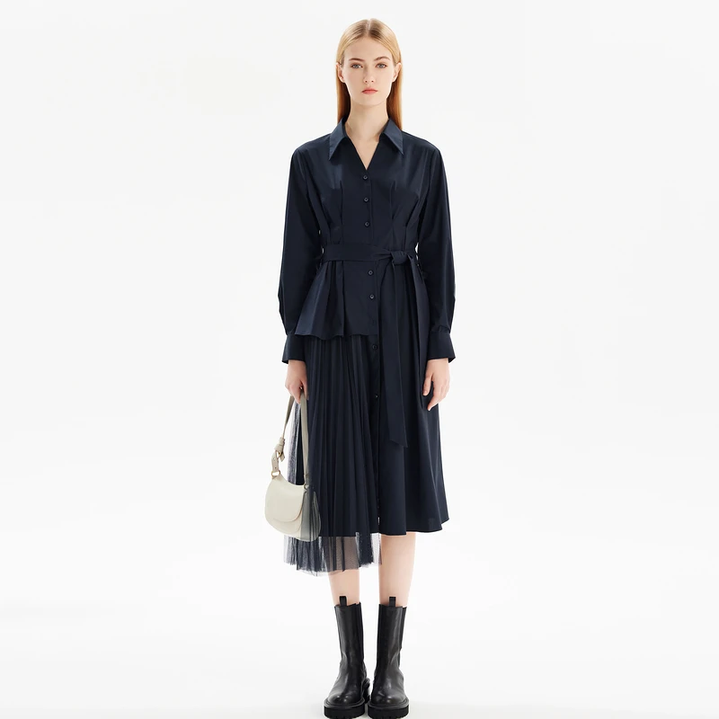 【九月】莱芙艾迪儿中长袖连衣裙3V1L94105