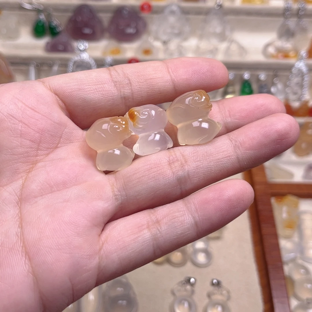 嘎***脆玛瑙/玉髓未镶嵌颈饰拍一发一