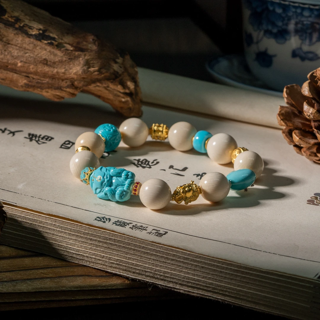 【世间臻宝】18K绿松石DIY手串/JS34/多样性发一件/孤