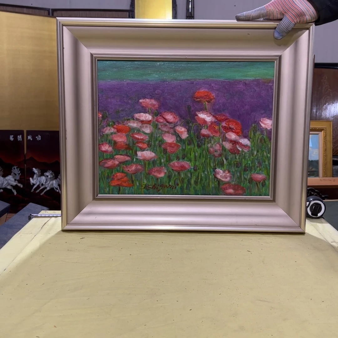 绘画A*屏风框画茶空间设计