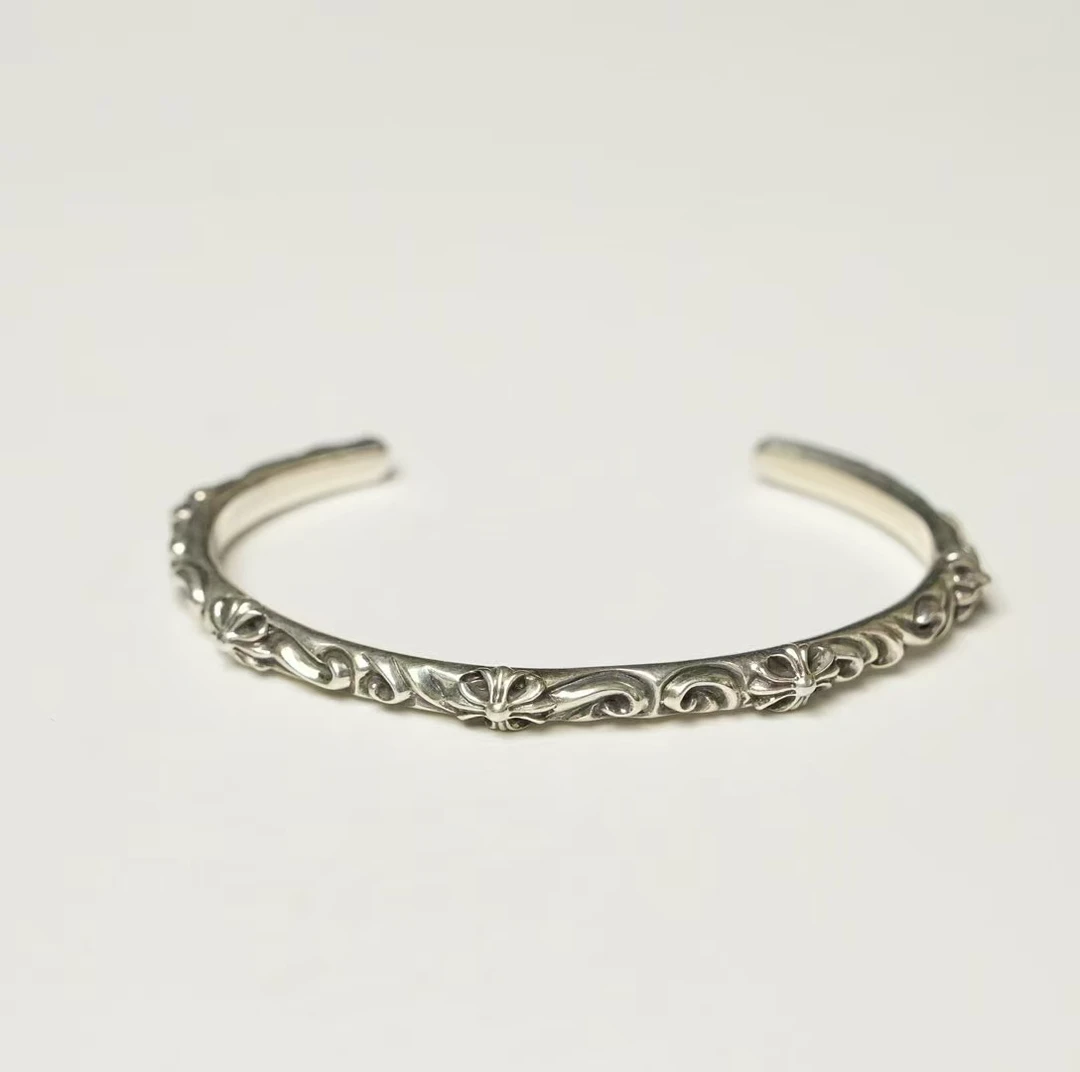 925银手镯 CHROME HEARTS sbt图腾手镯
