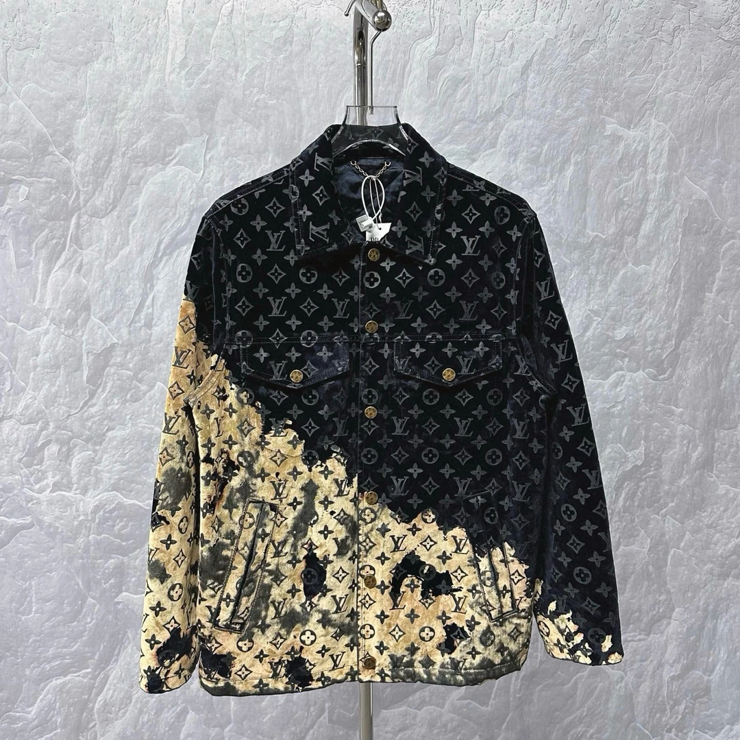 未使用 LouisVuitton/路易威登 SS24 火烧云牛仔外套 46码D16607