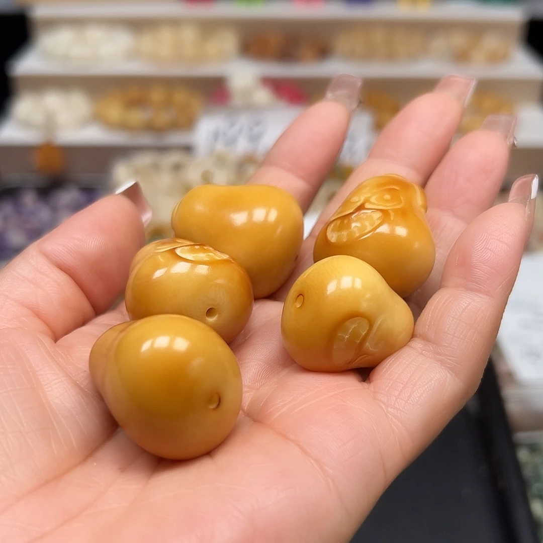 手串菩提根/象牙果微瑕炭烧大鸭梨5颗