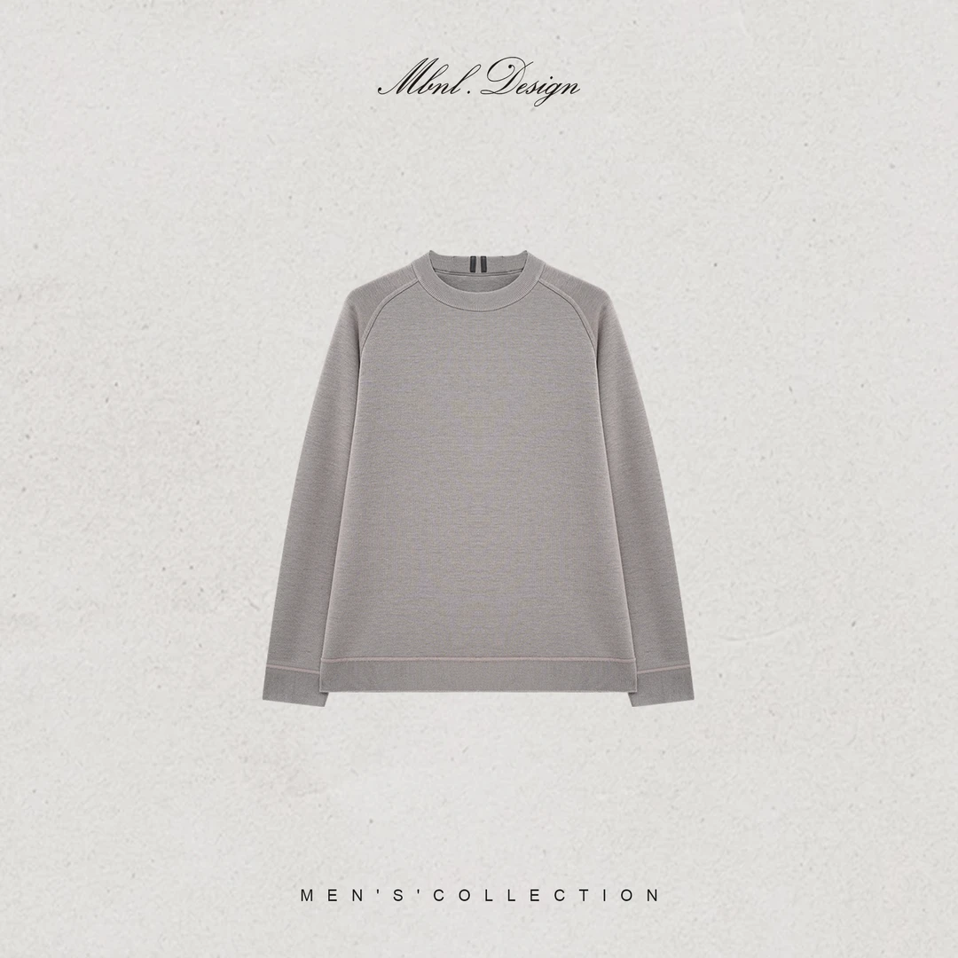 MBNL-F「Poetic」秦磊男装羊毛羊绒定织双层保锁温卫衣LL-SSY1233