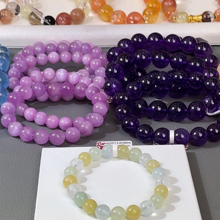 水晶未镶嵌手链海蓝宝多宝46