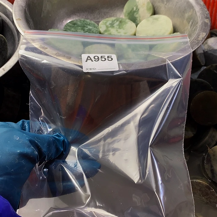 蛇纹石玉珠宝半成品未镶嵌木*