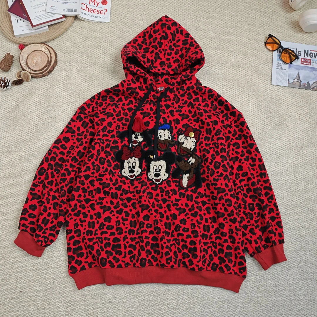 【蟹蟹推荐】2024年秋季新款休闲连帽加绒加厚卫衣8126