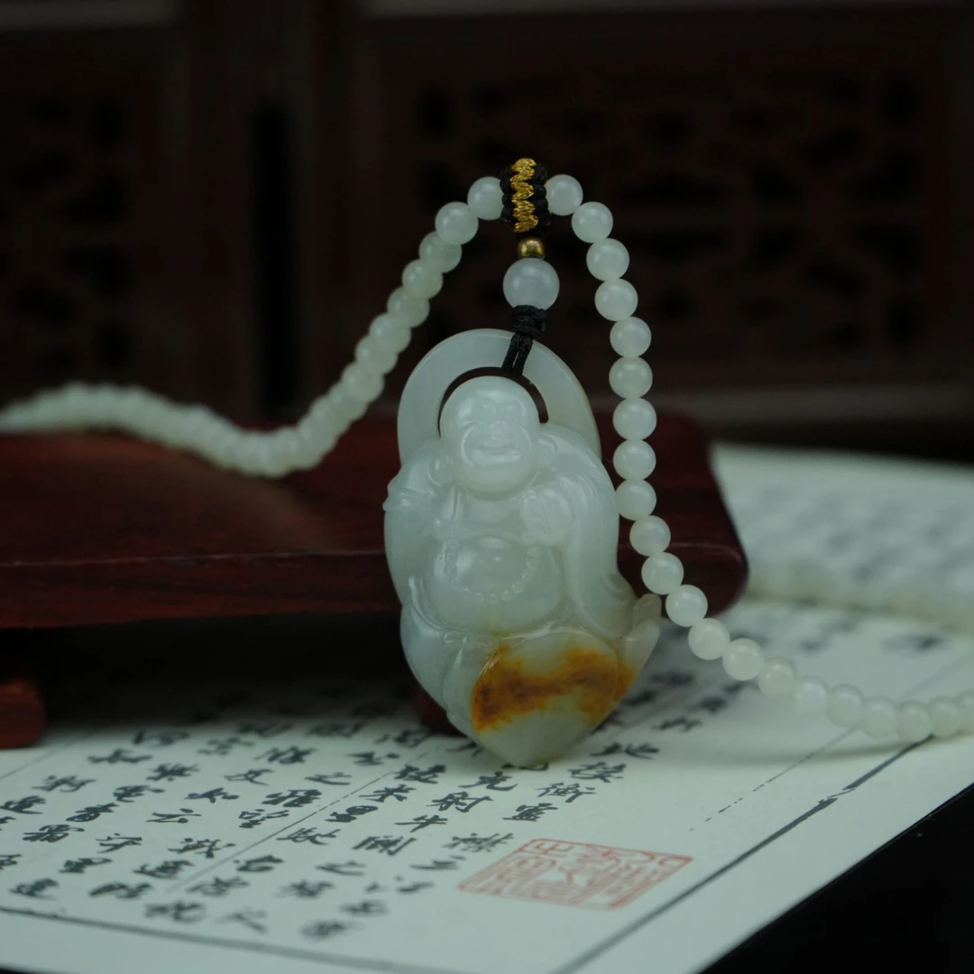 和田玉 籽玉弥勒/朵云轩JZW10047HC