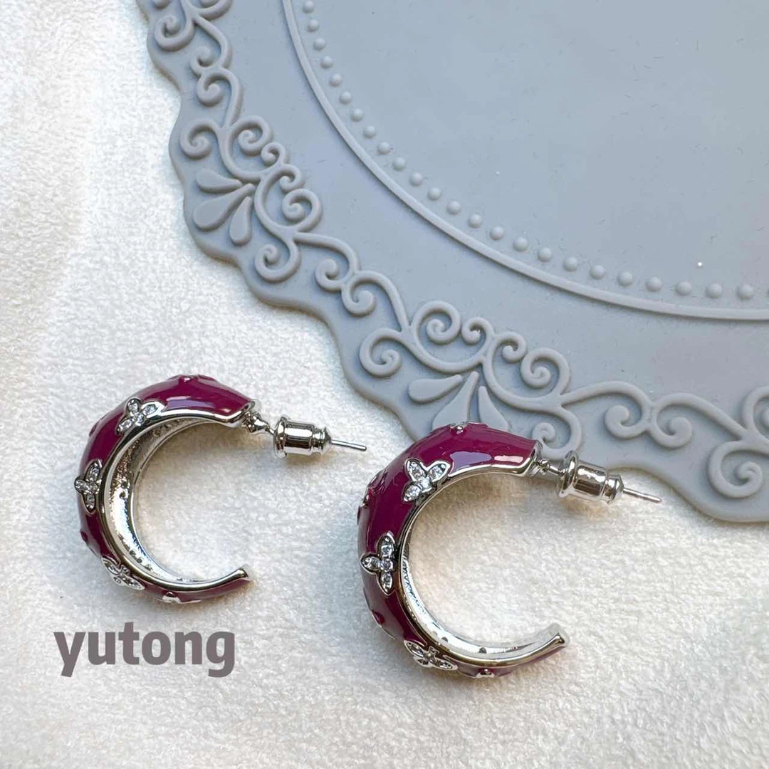 铜合金锆石耳饰 【雨桐轻奢饰品】耳环YT00606