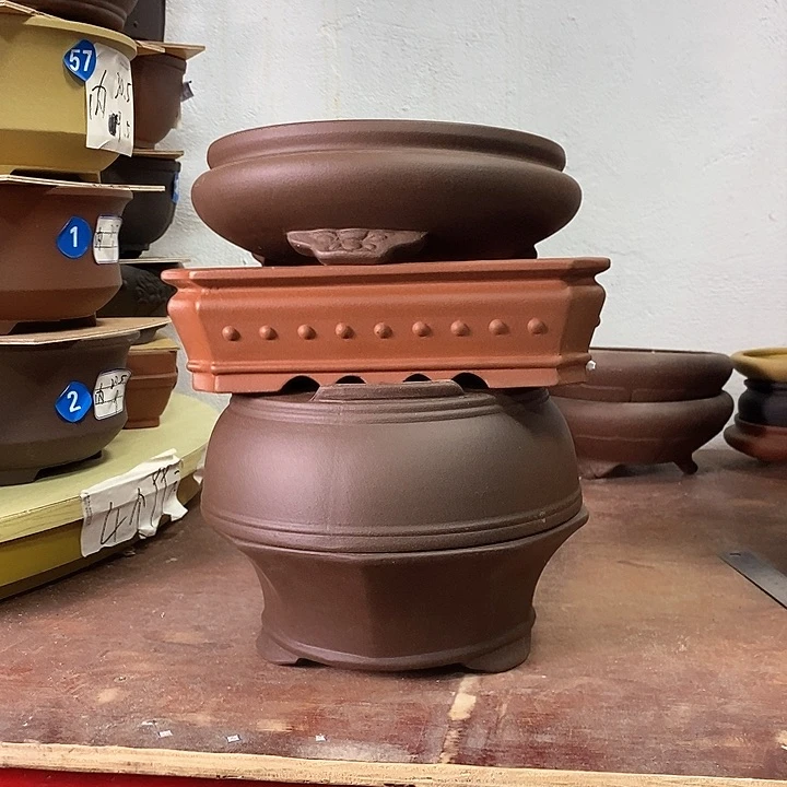 紫砂花盆今天下午