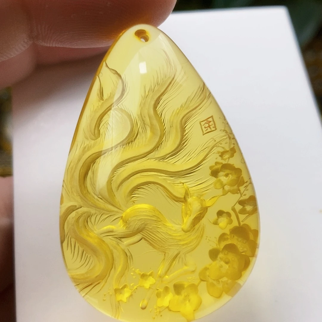 【闪购商品】金珀吊坠(不含链)未镶嵌