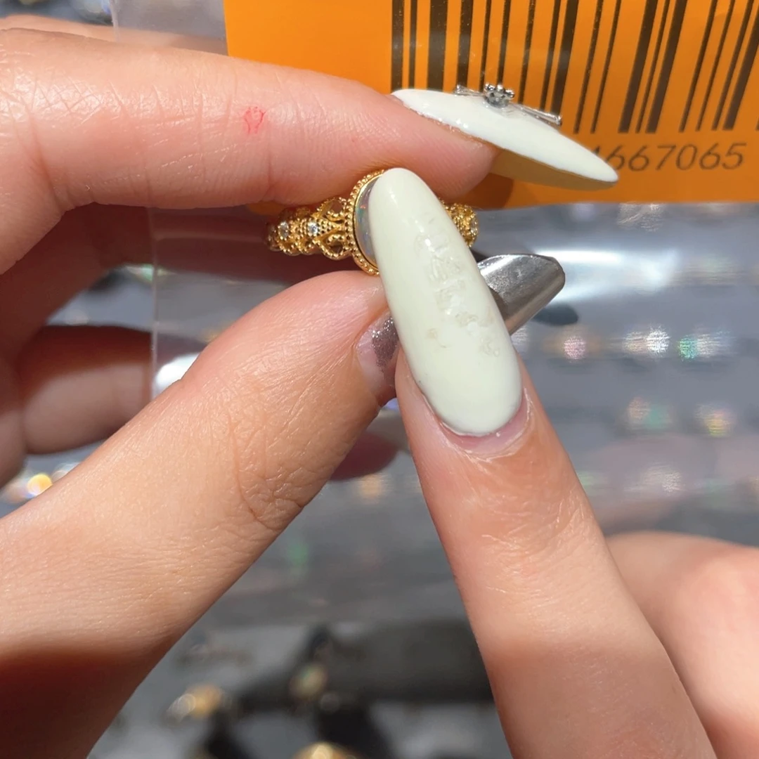 欧泊银S925镶嵌欧泊戒指惘*