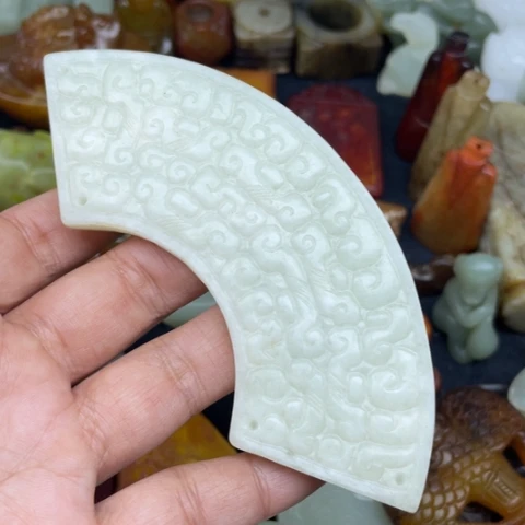 蛇纹石玉未镶嵌颈饰27