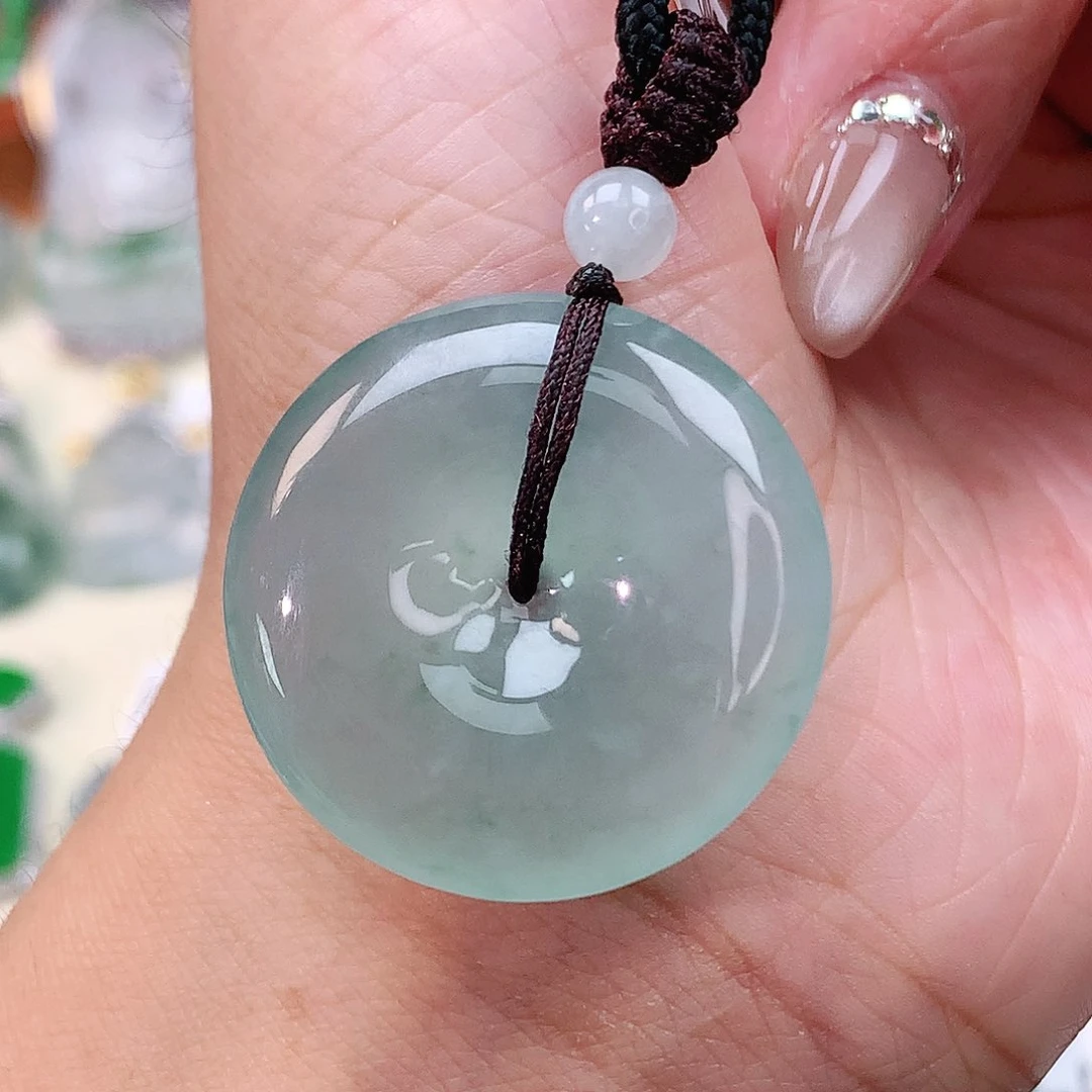 吊坠(不含链)未镶嵌翡翠平安扣