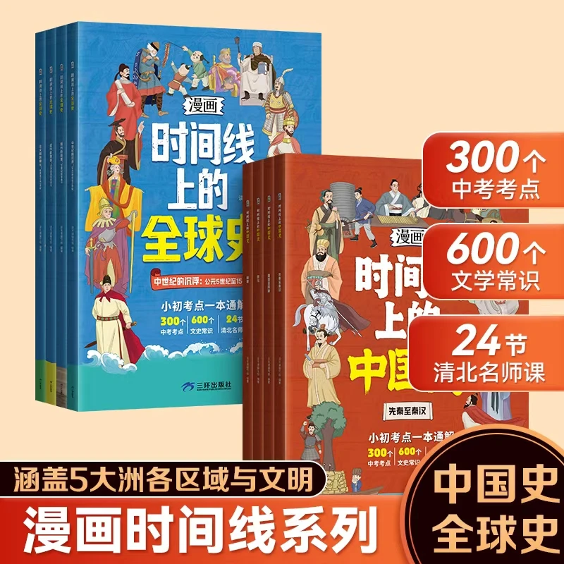 正版书籍漫画时间线上的全球史/中国史/地图上的人类史/历史图书