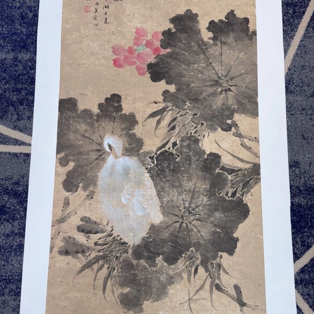 国画国画纯手绘山水花鸟