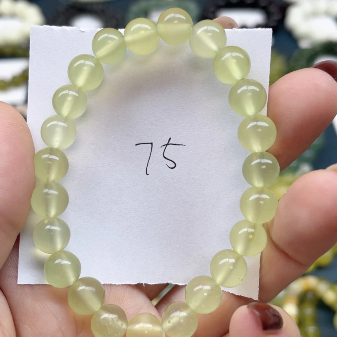 未镶嵌蛇纹石玉手串胖**.