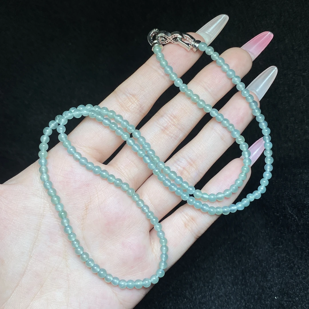 【小北严选】翡翠圆珠项链约3mm+【多样性发一件】-AH02X1523