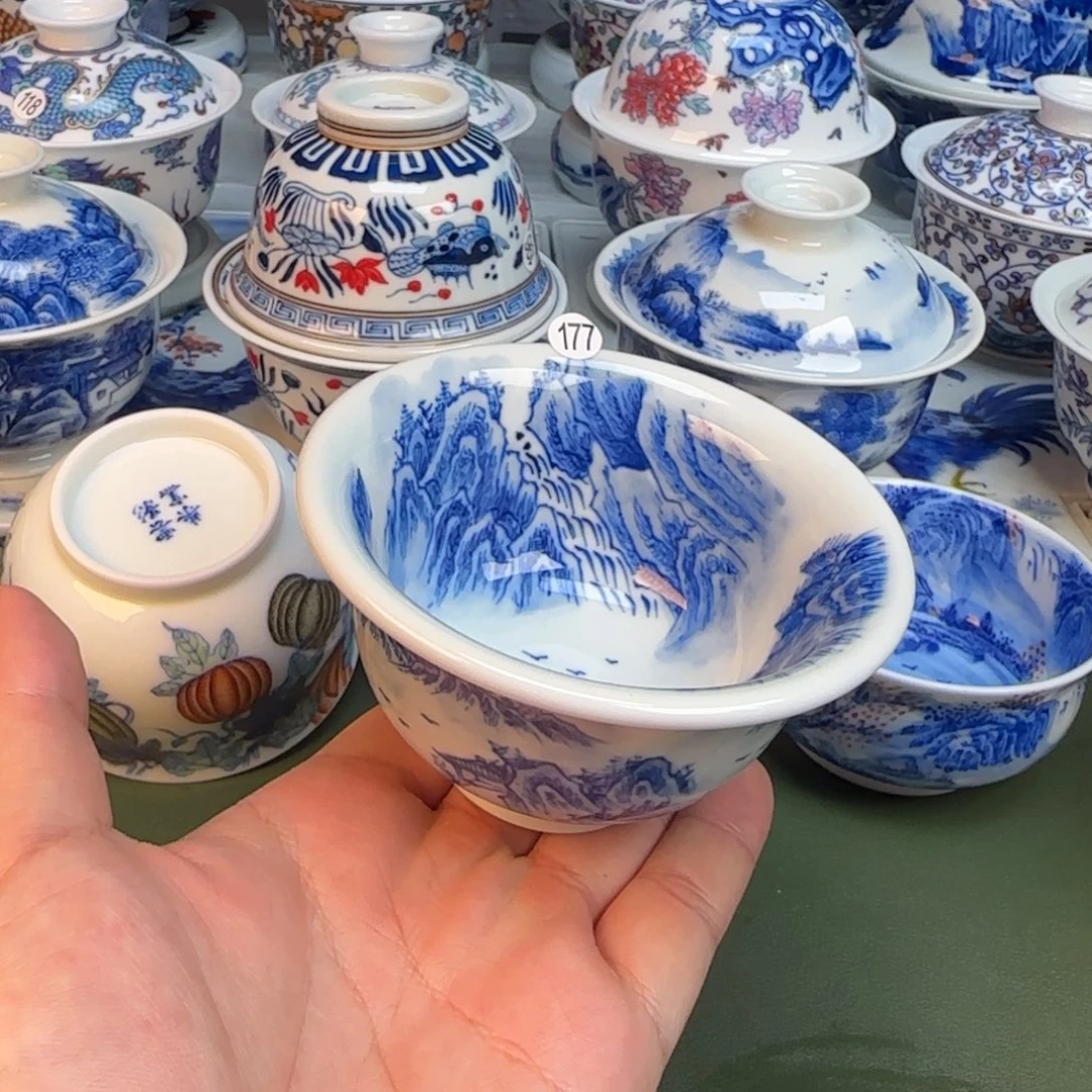 彦祖纯手工手绘茶具177