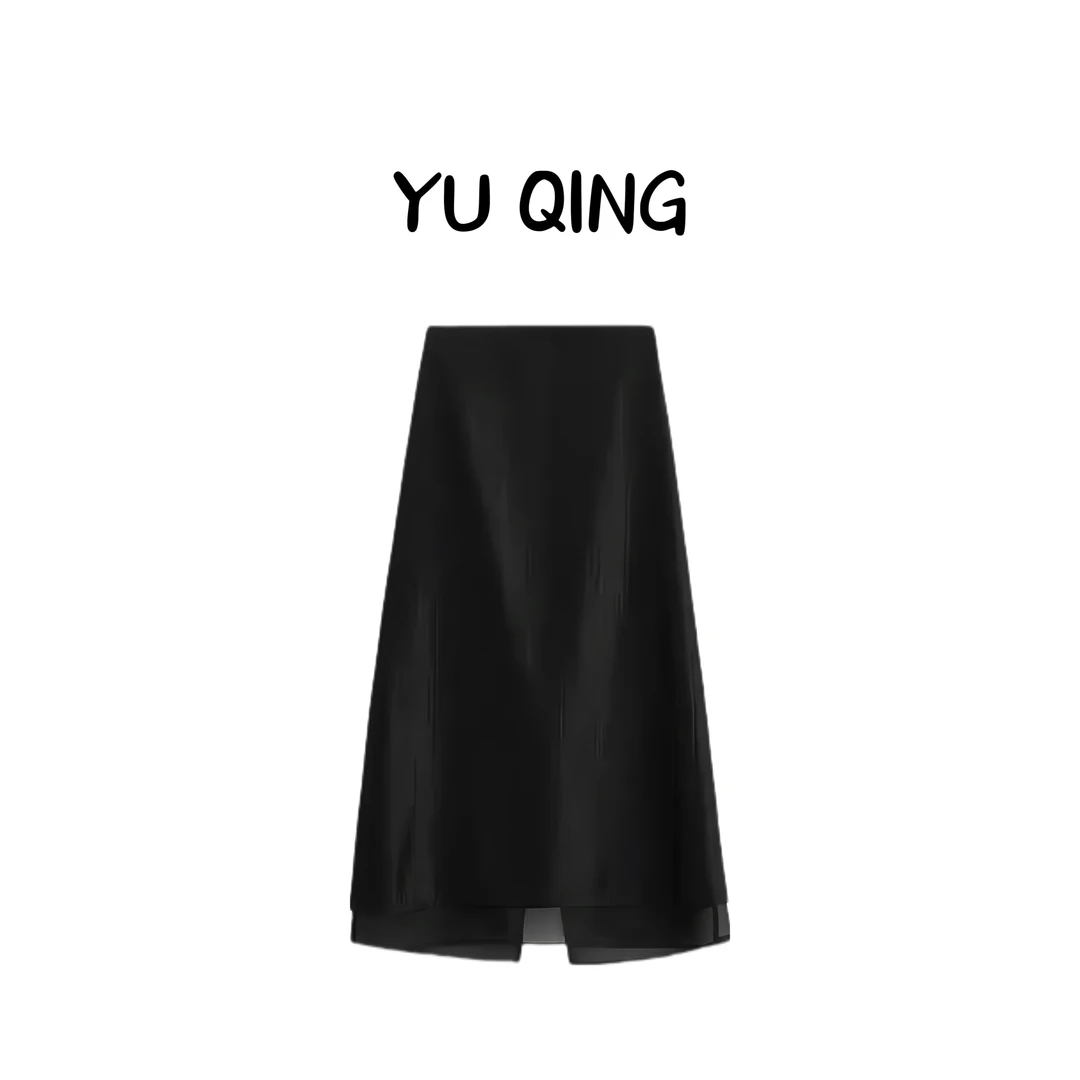 WYQ-【云水谣】新款时髦简约百搭显瘦半身裙