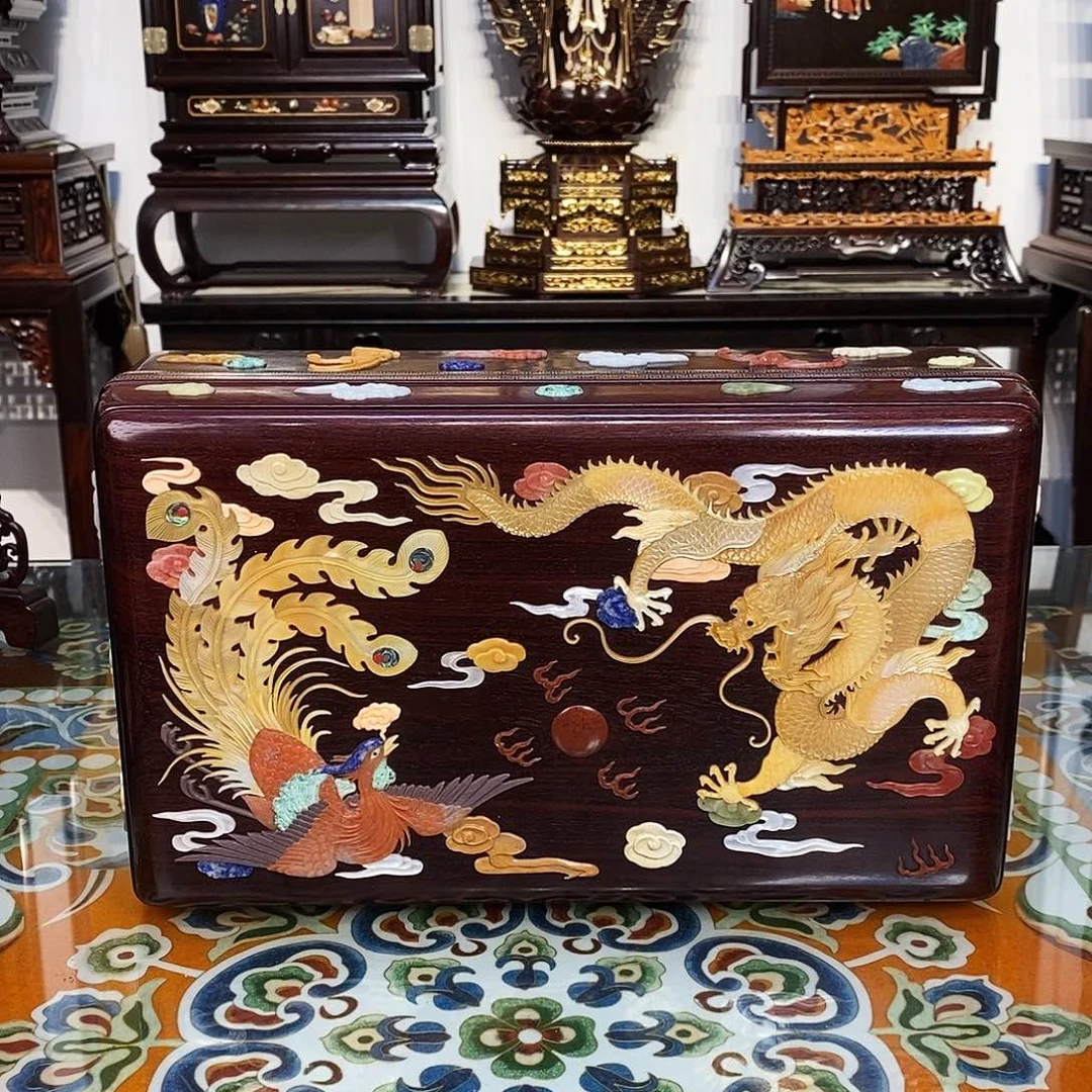 H***g成套家具紫檀木类小叶紫檀盒子