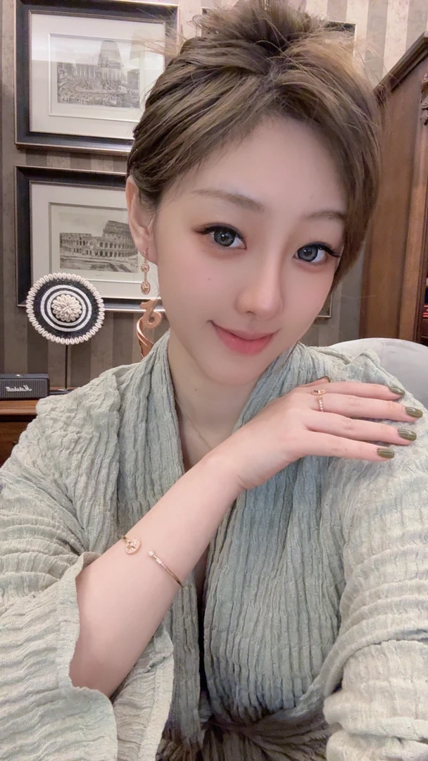 合金耳饰 2439【星币系列】双颗白贝显脸小招财耳钉