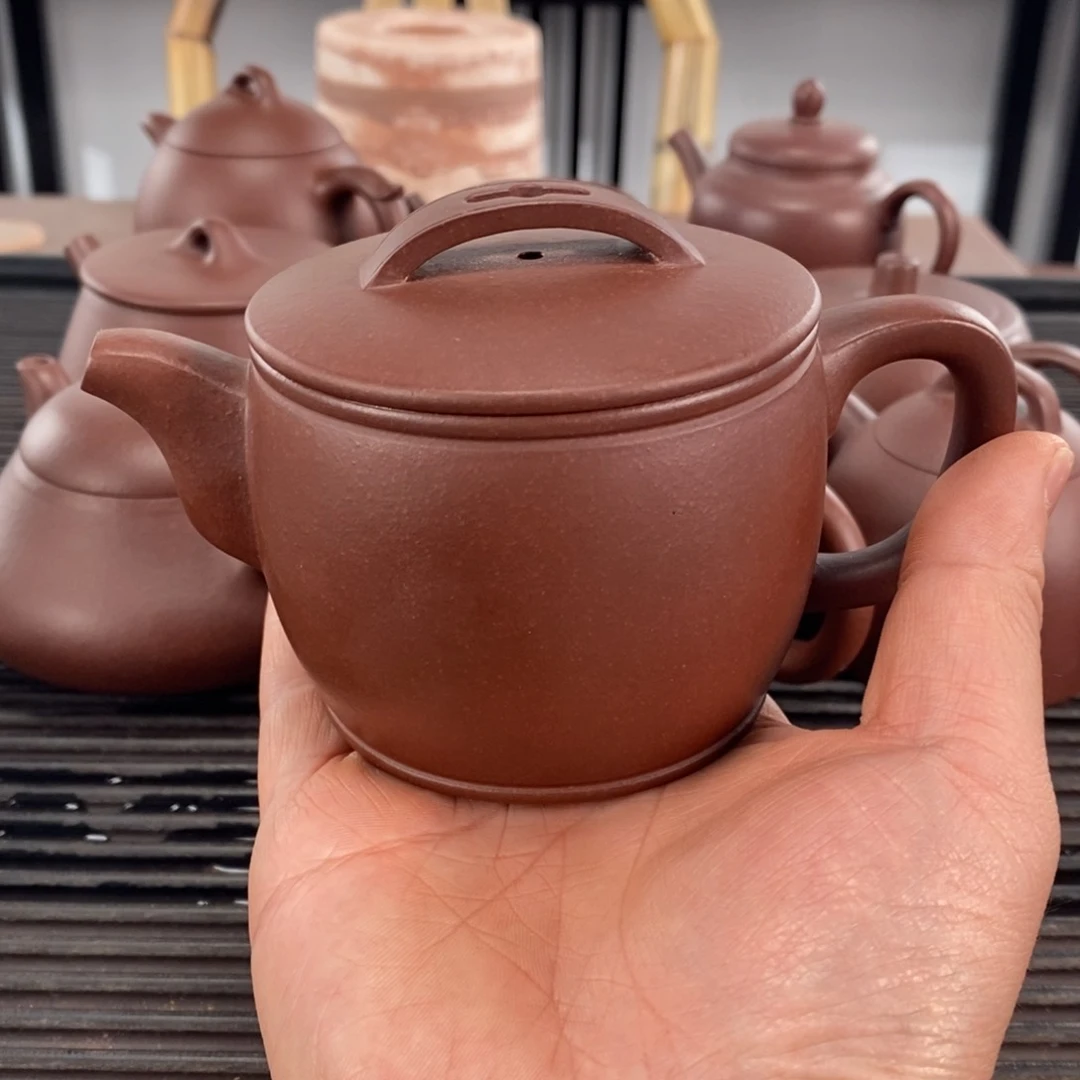 紫砂茶壶汉瓦容量210毫升