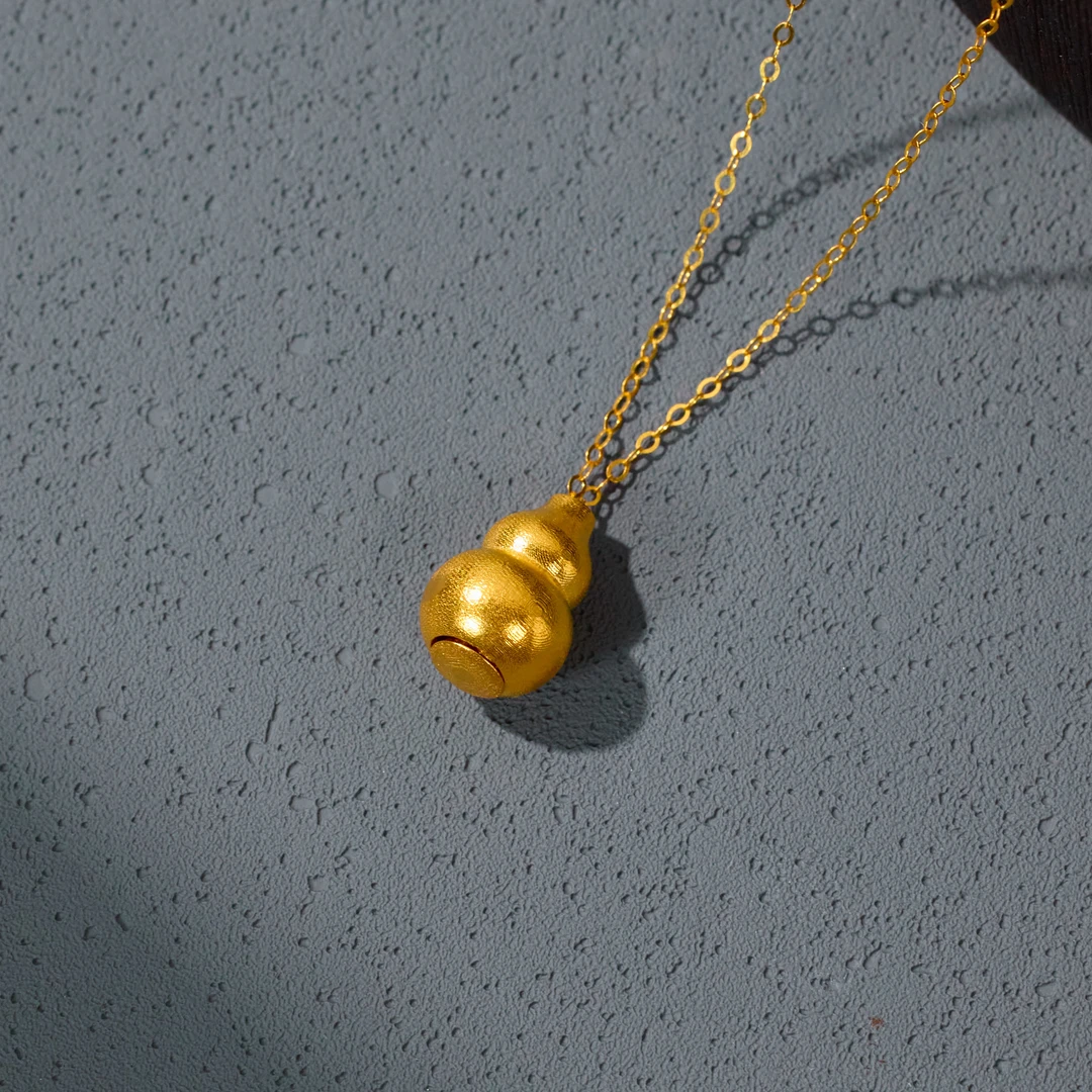 【歪歪】（素金）赵公明锁骨链*18K金镶嵌（多样性发一）XB-S9604