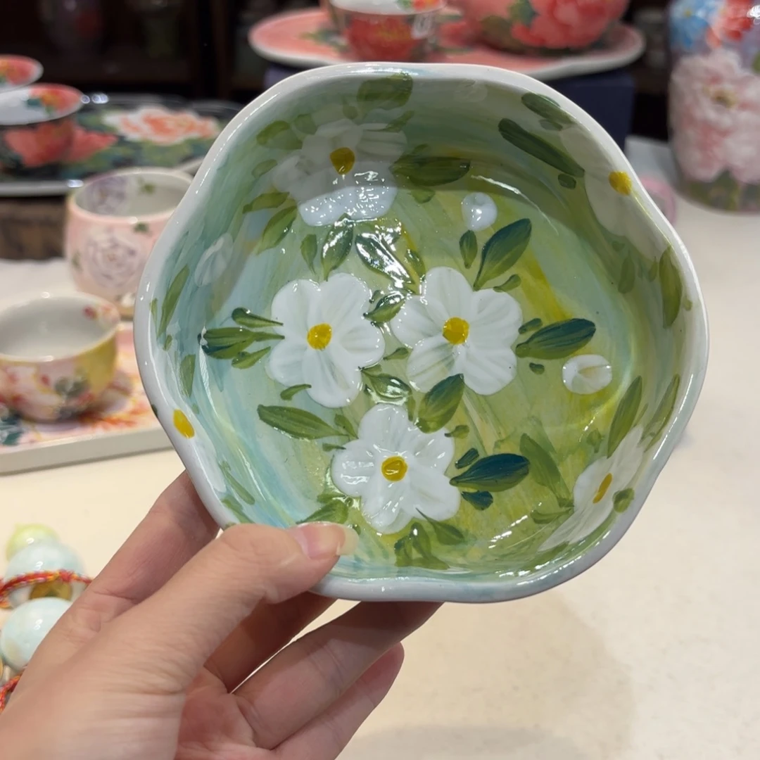 景德镇手绘高温釉下彩陶瓷茶具