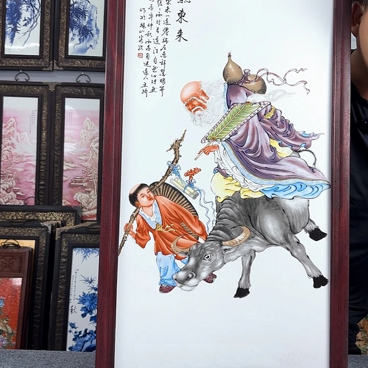 摆件景德镇瓷板画