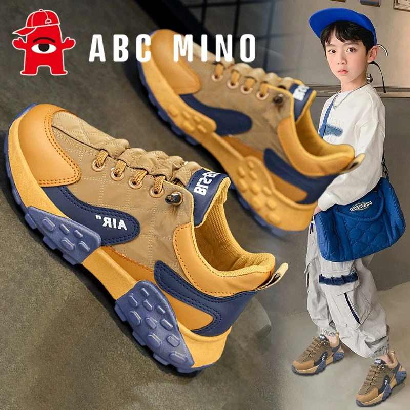 ABC MINO男童鞋2025秋季新款儿童运动鞋中大童软底跑步老爹鞋男孩