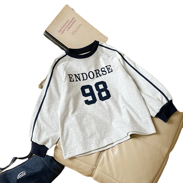 女童卫衣春季新款儿童圆领上衣中大童女孩韩版洋气衣服6-12岁潮