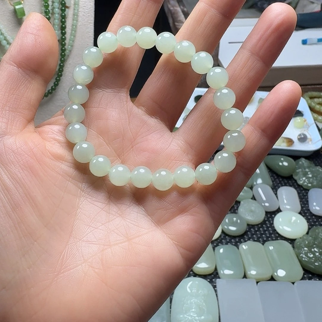 和田玉未镶嵌手链